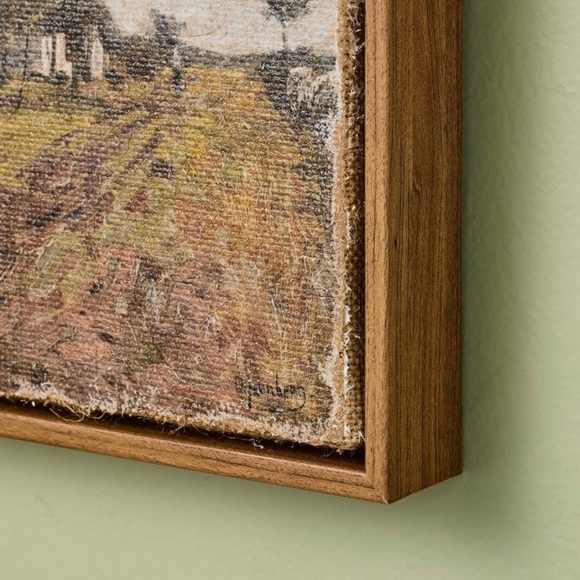 Hearth & Hand with Magnolia Landscape Burlap Wall Art Set, 2 Pieces NWT - Picture 12 of 14